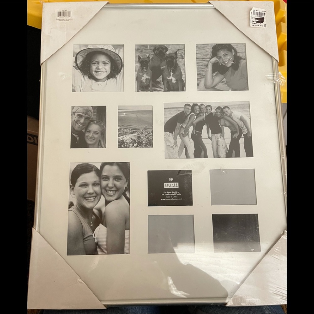 burnes of boston frame collage 16 x 20 silver NEW